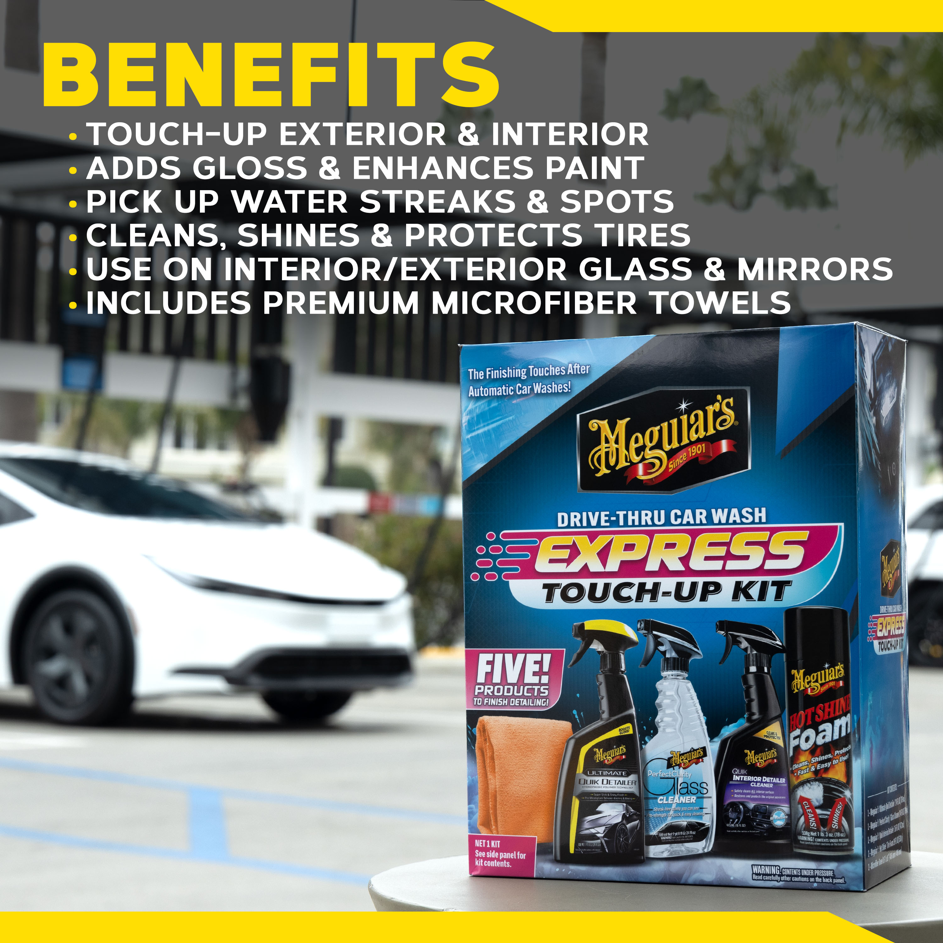 Meguiar's Drive-Thru Car Wash Express Touch-Up Kit - Perfect for